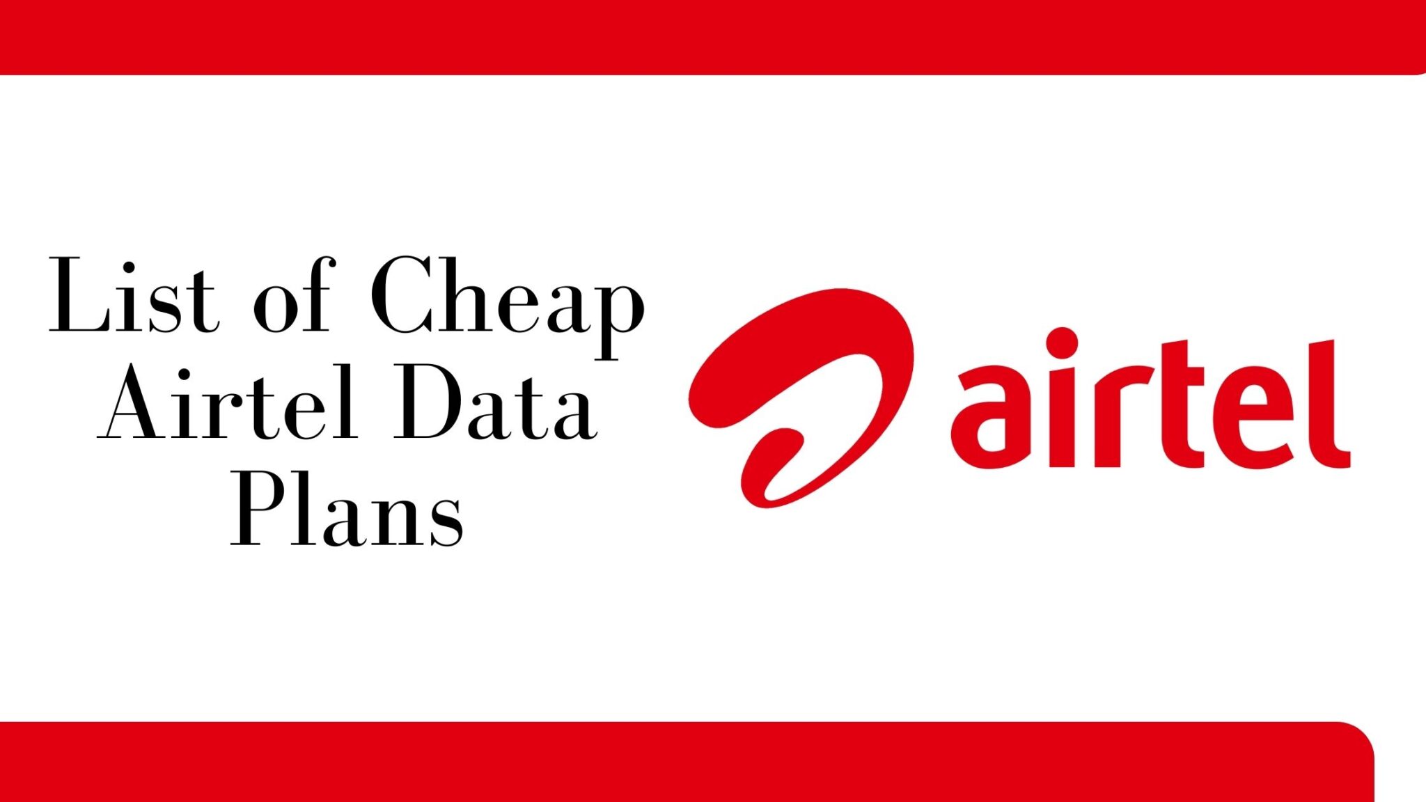 cheap airtel data plans